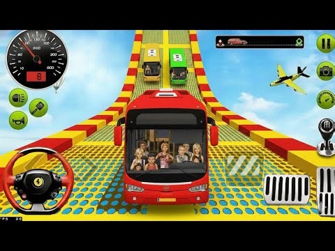 ​EXTREME Bus Stunts! 😱 | Crazy Mega Ramp Impossible Racing (Android Gameplay)