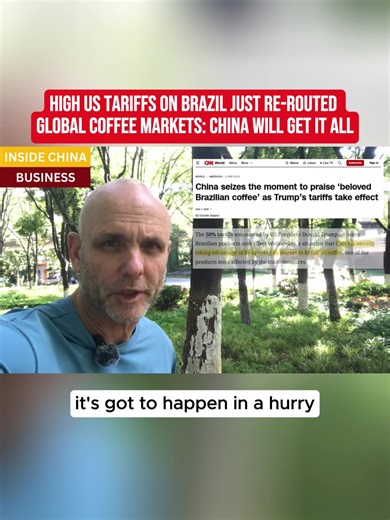 Brazil will also benefit from long term deals that will guarantee stability for Brazilian farmers #news #american #brazil #china #coffee