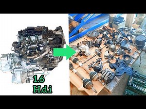 desarmando motor Peugeot y citroen 1.6 hdi paso a paso #2 parte