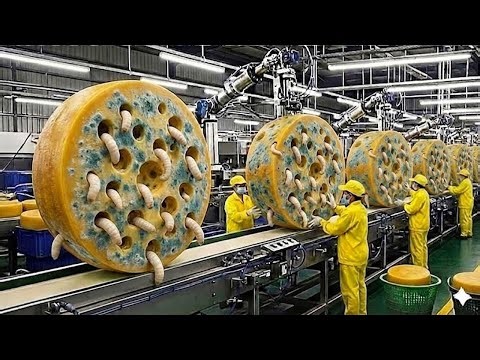 How Italian Worms Gorgonzola Cheese Is Made: From Raw Worms to Gorgonzola Cheese (Full Process)