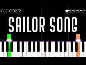 Gigi Perez - Sailor Song | EASY Piano Tutorial