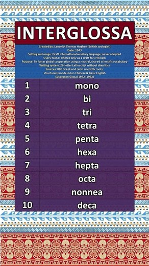 NUMBERS IN THE INTERGLOSSA LANGUAGE