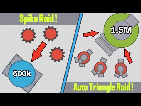 EPIC SPIKE AND AUTO-TRIANGLE RAIDS IN ARRAS.IO GROWTH MAZE 4TDM | (Video for 100 subs!!!)