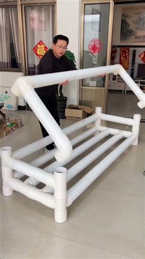 sofa made from pvc pipes
