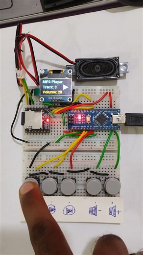 MP3 Player using Nano and DF mini player