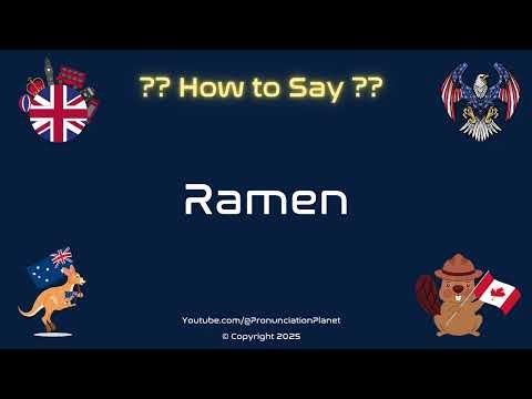 🍜🥢 How to Pronounce Ramen? (CORRECTLY) | Pronunciation Planet