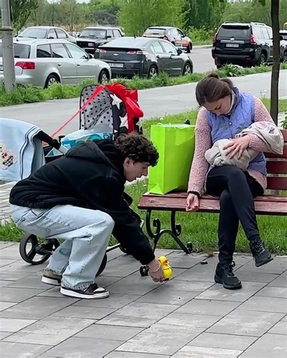 Love Shared in the Park with a Homeless Mother