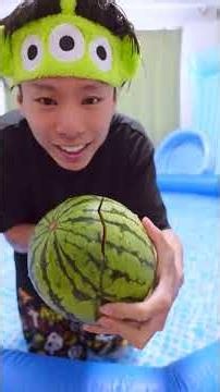 Watermelon Smashing Challenge in a Giant Indoor Pool🍉😆🔥【Summer/IndoorPool】