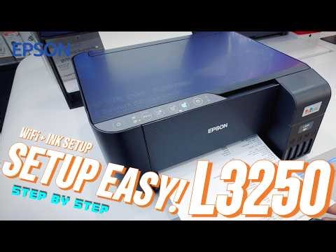 Epson EcoTank L3250 Unboxing & Setup | Step-by-Step Guide (WiFi Direct + Ink Fill)