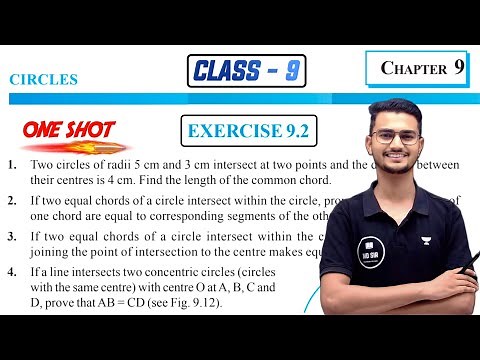 Class 9 Maths Chapter 9 | Circles | Exercise 9.2 Solutions