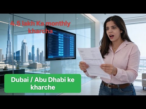 Our monthly expenses in Abu Dhabi / Dubai | Humara har mahine kitna kharcha hota