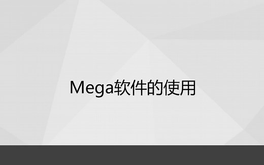 【系统发育树构建】-6mega软件的使用