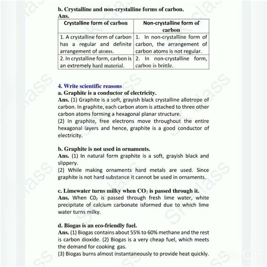 class 9th science 2 chapter no.13 exersise