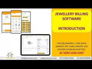 Jewellery Software - Online Munim Jewellery Billing & Invoicing Software with #Hallmark #HUID