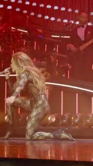 I hate this kind of shit. She’s hot. I think she sucks as a person but her body is ridiculous. Her age is irrelevant and I’m tired of people pretending that women must begin wearing muumuus and turtlenecks once they reach a certain age. She’s not in an office setting. She isn’t teaching 6th grade. She’s not washing dishes at shake shack. She’s a performer, on stage, performing. She can wear whatever the fuck she wants.