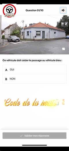 Questions sur la priorité au Code de la Route
