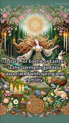 Ostara: The Real Goddess of Spring 🌼🐇🌸🌷#ostara #easter #eostre