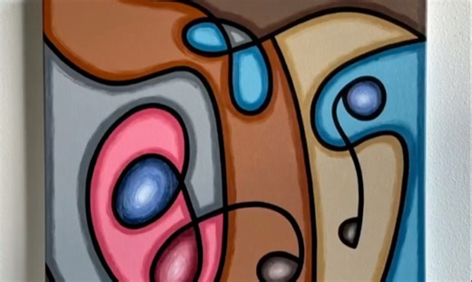 布面丙烯画教程/绘制抽象艺术作品