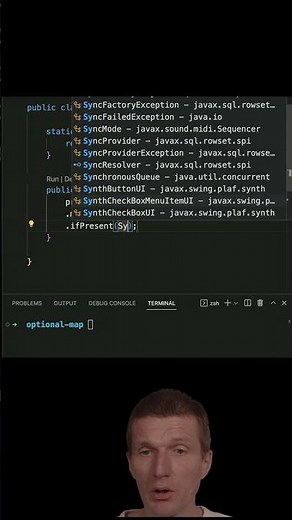 Treat an Optional Like a Stream #java #shorts