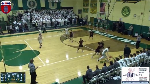 NOAH BELL CATCHES 🔥 The junior scored 35 points and hit three straight threes in the third quarter of Ursuline's 77-41 win over Cardinal Mooney. Find the full game highlight at youtube.com/ysnlive | YSN