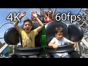 Roar-O-Saurus front seat on-ride reverse ridercam 4K POV @60fps Story Land
