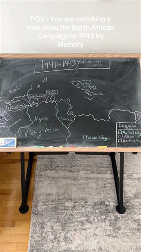 Drawing The North Africa Campaign of 1943 by Memory