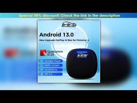 MMB Wireless CarPlay AI Box Android Auto Android 130 QCM6125 8Cores BT 52 Auto Connection GPS 4G