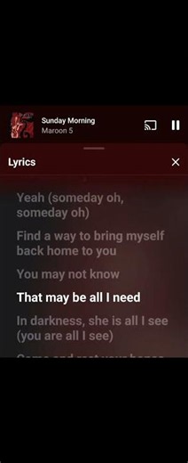 Sunday Morning - Maroon 5 #lyrics #music #applemusic #lypsync #sundaymorning