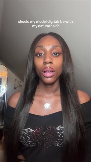 not sure if i look better with my afro or my wig #naturalhairtiktok #modeling #digitals
