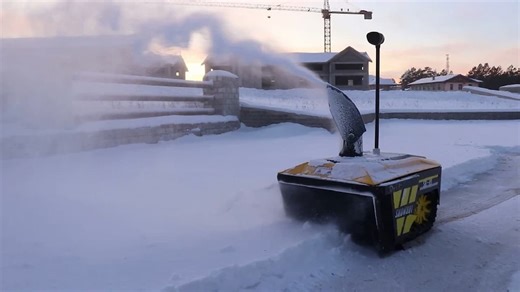 Snowbot is a robotic snowblower that does all the heavy lifting for you