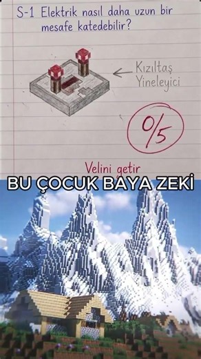 öğretmen kızıltaş sisteminden anlamıyor #minecraft