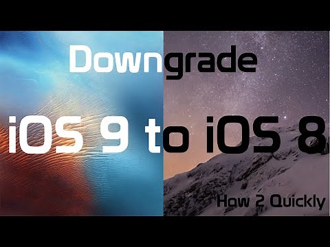 How 2 Quickly: Downgrade an iPad 2,3,4 iPhone 4s,5 and iPod touch 5 to iOS 8.4.1