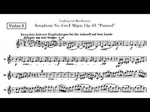 Beethoven Symphony No. 6【2nd Violin】 Op.68 F major sheet music
