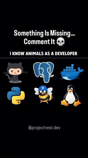POV: You don’t see animals, you see tech stacks#DeveloperLife #Programming #TechReels #Python#Docker