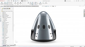 LearnSOLIDWORKS.com on Instagram: "Comment “capsule” below to get free access to the full SOLIDWORKS Dragon Capsule tutorial! 🚀 Check out this amazing timelapse by LearnSolidWorks student @3d.productdesigner Rahul, modeling the SpaceX Dragon capsule in SOLIDWORKS! I’ve always admired SpaceX for the perfect combination of design and functionality — futuristic on the outside, and inside it looks like it belongs straight in a sci-fi movie. 🌌 This project is a fantastic example of surface modeling