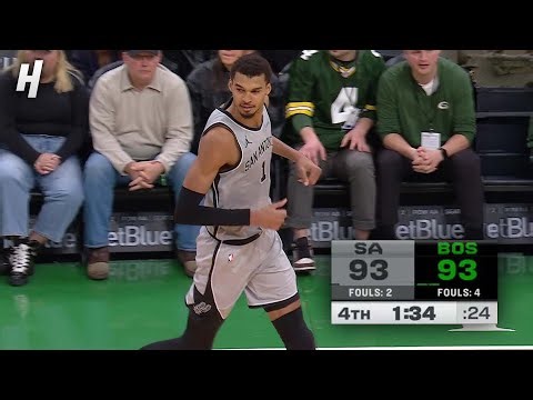 Wembanyama TORCHING the Celtics 🔥 FINAL Minutes - Spurs vs Celtics