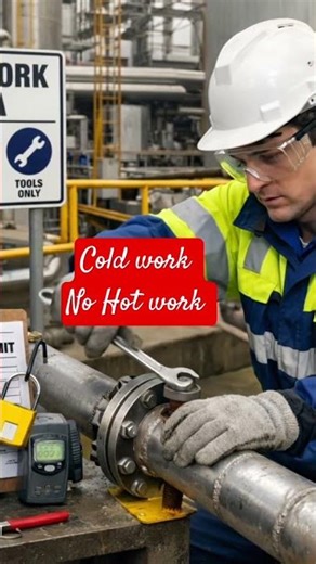 Cold Work Safety | कोल्ड वर्क परमिट क्या होता है? Industrial Safety Rules Explained #ai #Shorts #🚫🚫🚫