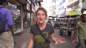 We Tried the BEST STREET FOOD in Sri Lanka | Egg & String Hoppers!