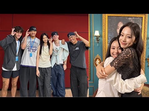 子瑜和Corbyn Besson在JYP练习室合影；子瑜亲临《人气歌谣》支持彩瑛；aespa在美國節目演出遭猛烈批評！”和LE SSERAFIM差距超大”