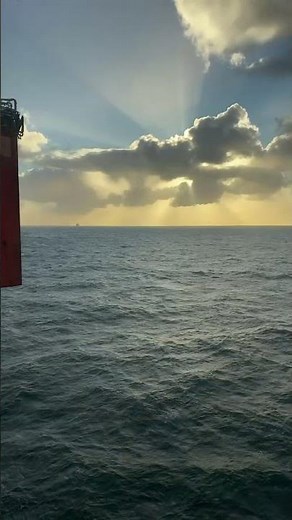 LIVE 🔴 Container Ship Sailing By 🚢 | Real-Time Sea View from Offshore Platform