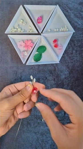 🌸 오색원형장식을활용한 한복 뒤꽂이 제작 과정 #diy #handmade #binyeo #craft #hairpin #diy