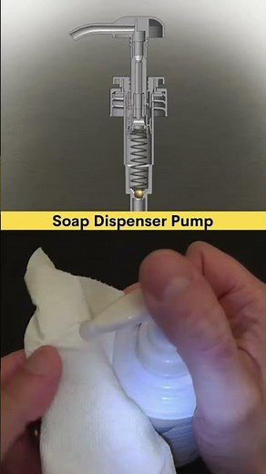soap PUMP Dispenser LIKE You've Never Seen Before! #cad #3ddesign #mtb #ajdesignhub #solidworks