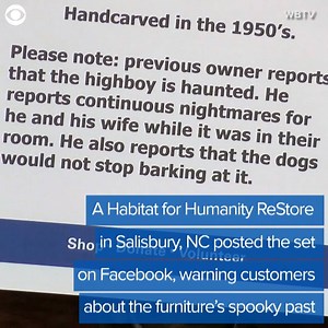 SOLD? Would you buy something that someone says is haunted? One buyer in Salisbury, NC wasn't afraid and purchased a furniture set said to cause nightmares. | WLKY News