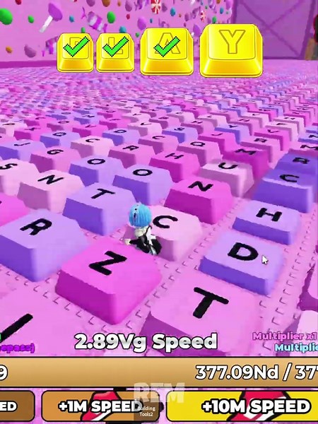 Huge Admin Keycaps Challenge!😱 #roblox #keyboardescape