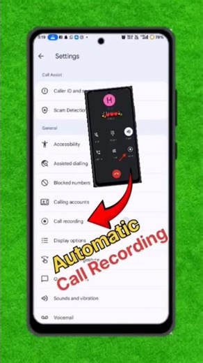 Call Recording 📞 Kaise Kare 📱|| Automatic Call Recording || #settings #mobile #call