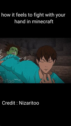 How it feels to Fight With your Fiat In minecraft | Nayoa meme #Jjk #minecraft #nayoa