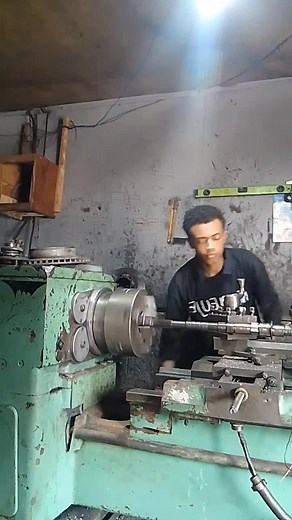 Lathe Machine Operation in an Ethiopian Workshop