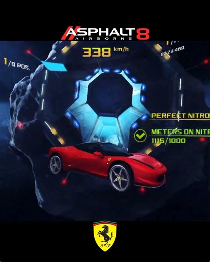 wait for end best funny 😁 moment Ferrari 458 Italia #asphalt8