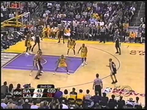 Tim Duncan (Spurs) Highlights (37pts 16reb) vs. Lakers [Game 6-'03 WCSF's]
