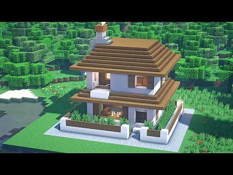 Minecraft 2 Storey House Tutorial - Minecraft Modern House